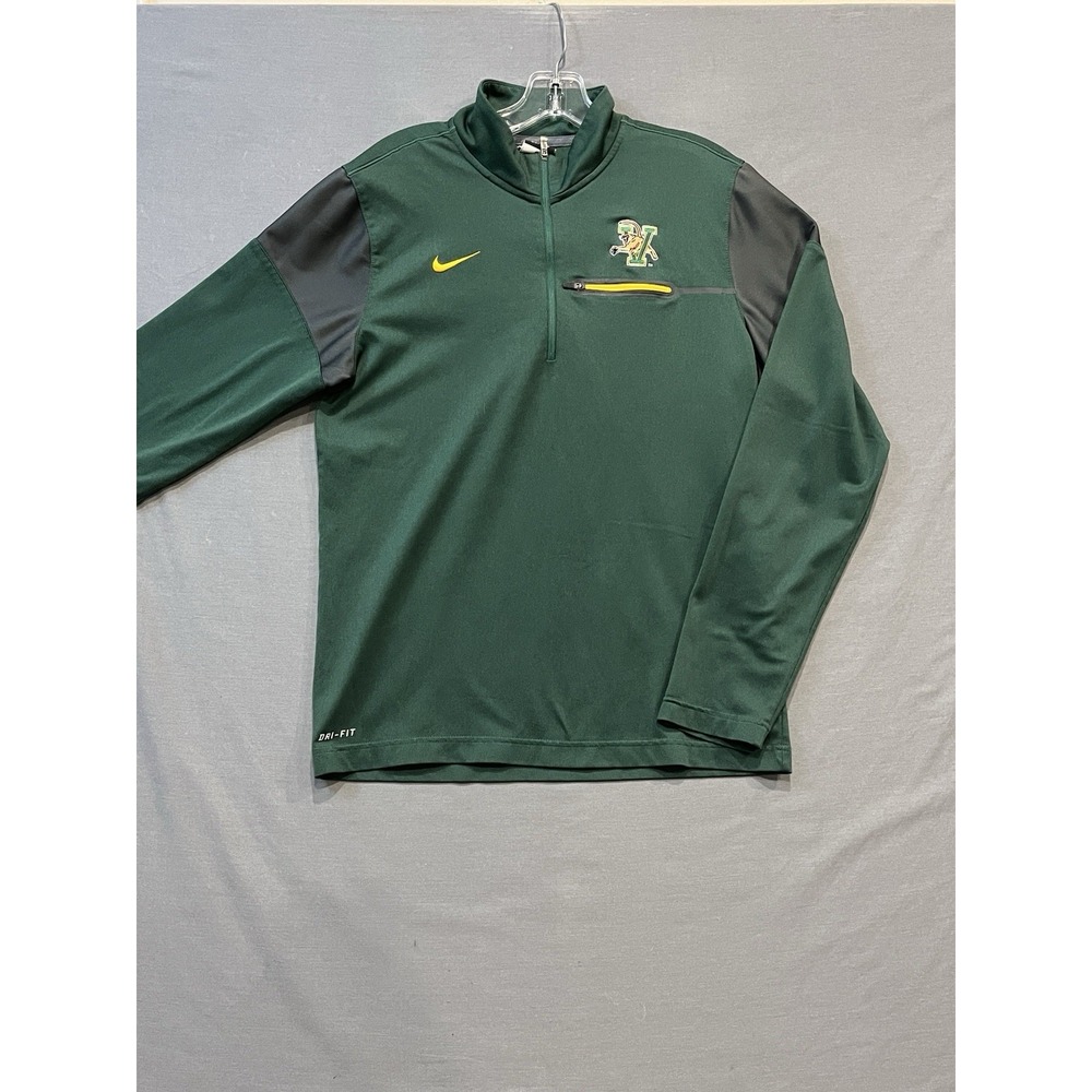 University of Vermont Catamounts 1/4 Zip Mens S Green Nike Dri-FIT Pullover
